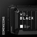 اس اس دی اکسترنال وسترن دیجیتال مدل BLACK D30 Gaming ظرفیت دو ترابایت